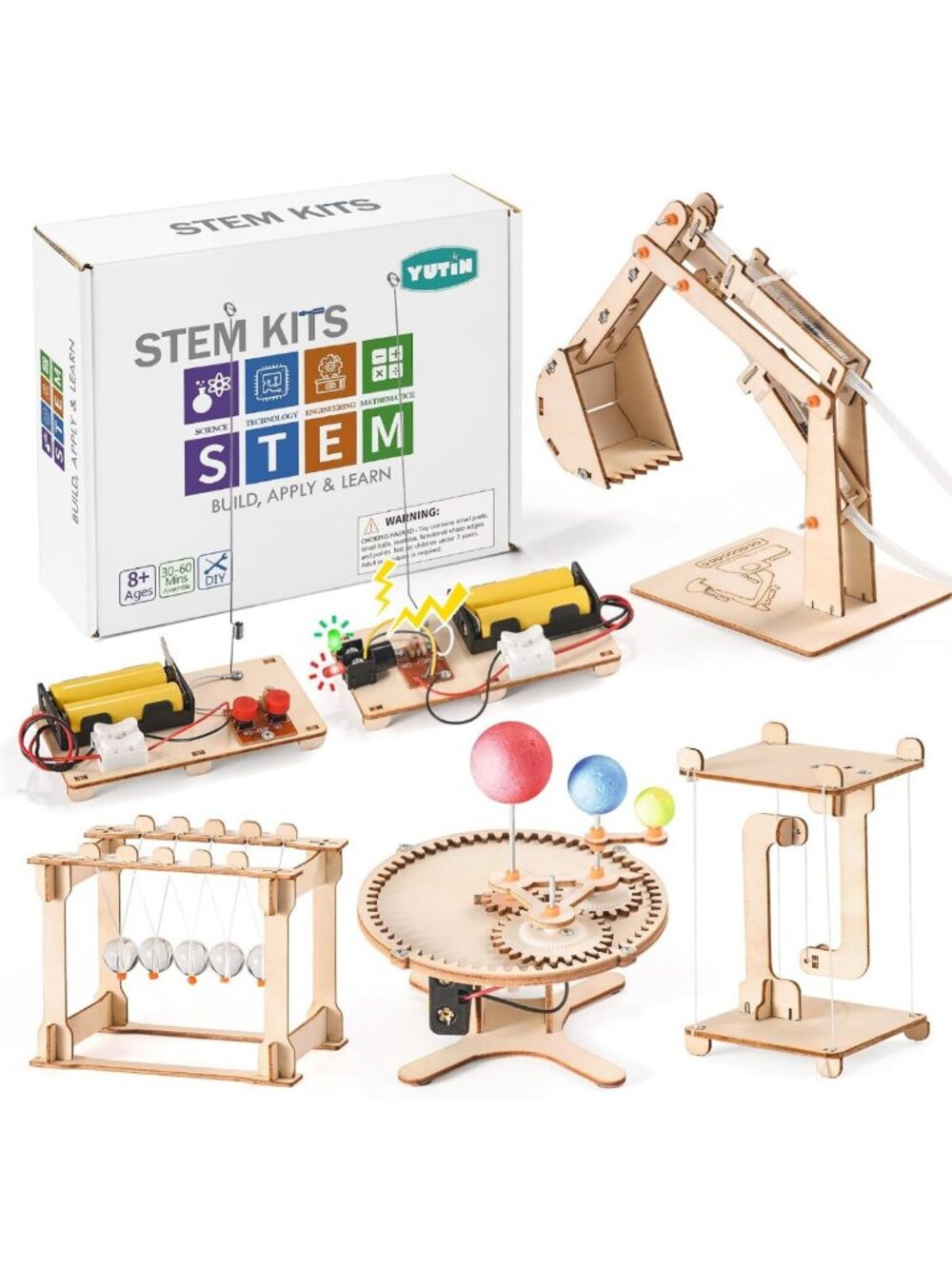 STEM Science Kits for Kids 8-14 | Wood Building Crafts & Engineering Projects